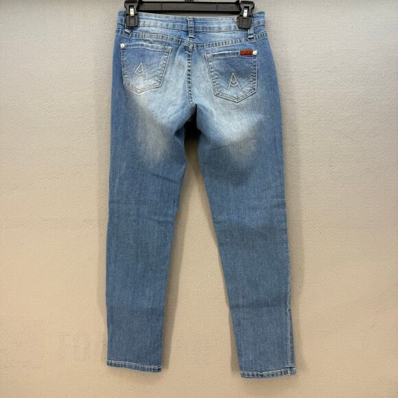 7 for All Mankind Jeans Girls 14 Light Blue Josefina Skinny Boyfriend Preppy - Picture 2 of 15